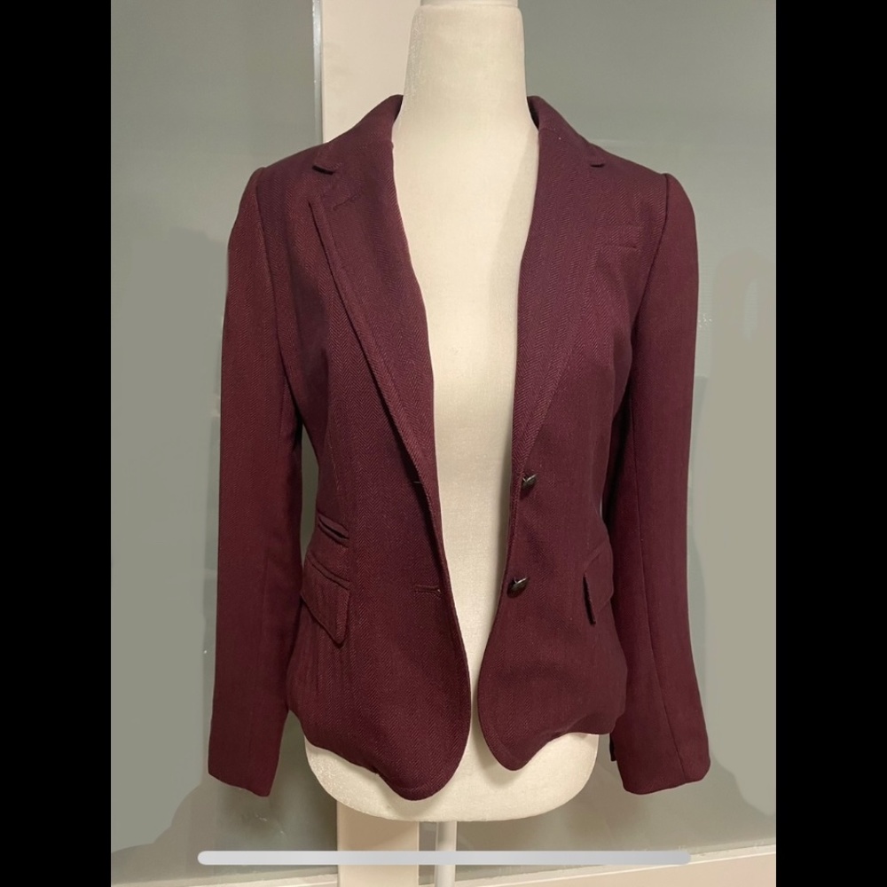 Burgundy blazer